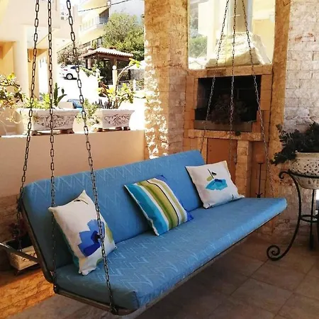 Mary's House Sea View 15meters From The Vakantiehuis Ligaria (Crete)